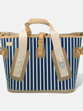 Built NY Welded Striped Soft Cooler Bag - Blue Atlantic Stripe